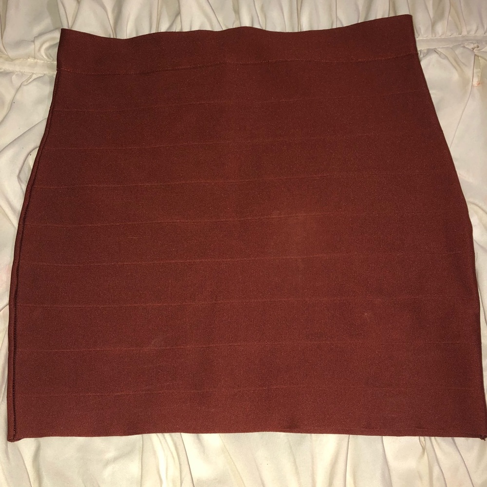 Rust bandage skirt